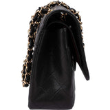 Chanel Quilted Caviar Leather Jumbo Double Flap Crossbody Bag