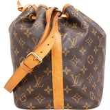 Louis Vuitton Monogram Canvas Sac Noé Petit Shoulder Bag