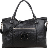 Gucci Guccissima Leather Crest Duffle Travel 60 Shoulder Bag