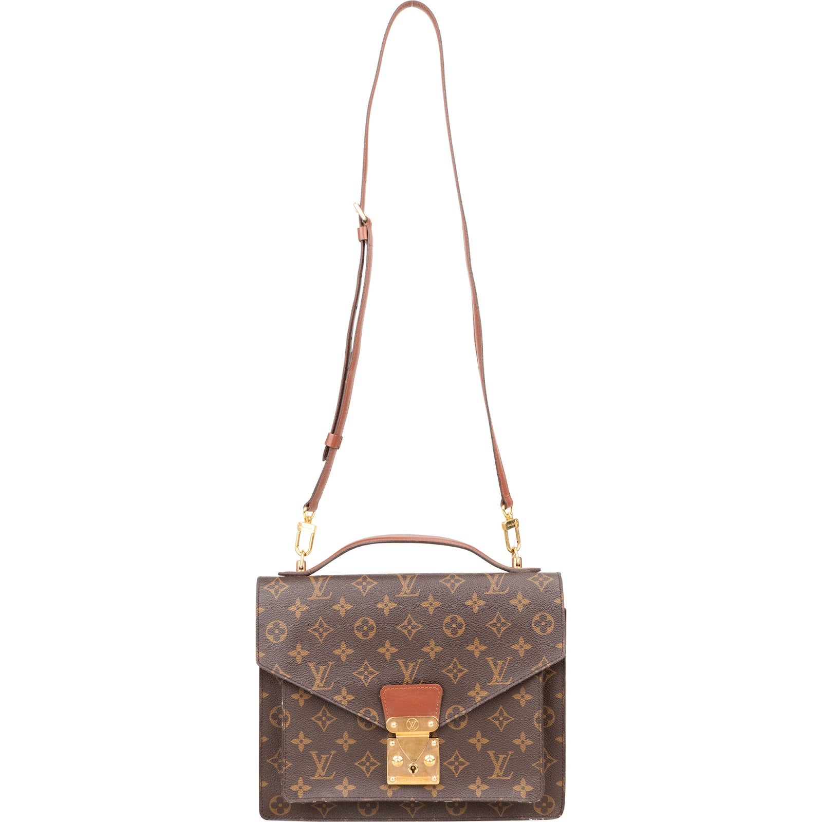 Louis Vuitton Monogram Canvas Monceau Handbag - vintageandkickz