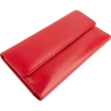 Louis Vuitton Rouge Epi Leather Sarah Wallet