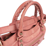 Balenciaga Pink Leather Small City Handbag