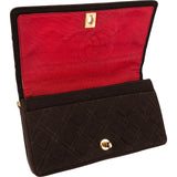 Chanel Quilted Cotton 24K Gold Single Flap Shoulder Bag