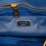 Prada Blue Tessuto Gaufre Satchel Handbag