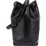 Louis Vuitton Noir Epi Leather Sac Noé Grande Shoulder Bag