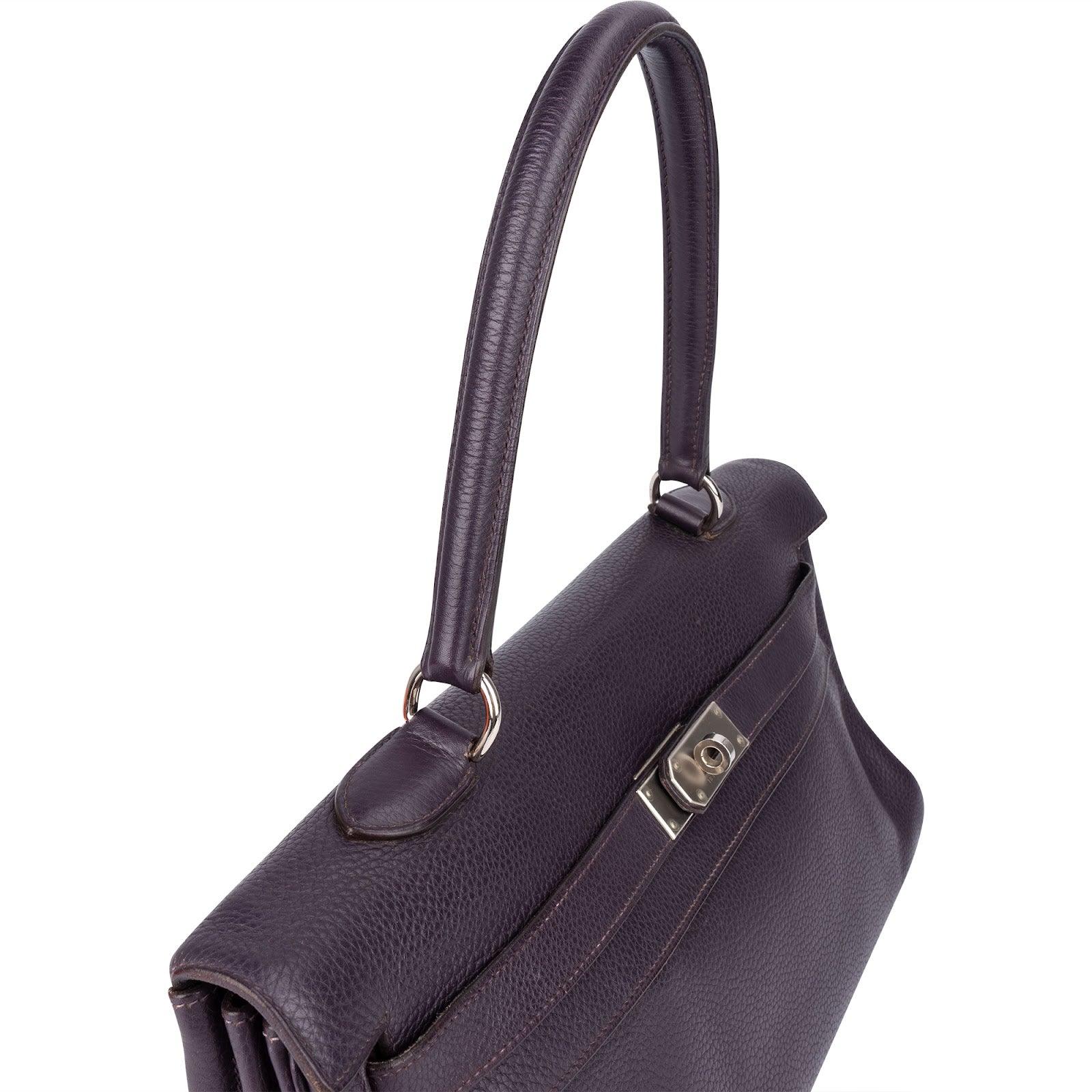 [🔄️B12 / F05] Hermès Grained Leather Kelly 40 Handbag - vintageandkickz