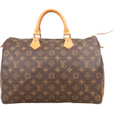 Louis Vuitton Monogram Canvas Speedy 35 Handbag