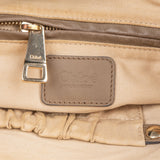 Chloé Taupe Calfskin Marcie Saddle Handbag