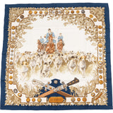 Hermès Le Débuché Silk Carre 90 Scarf Tuch