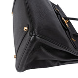 Hermès Noir Togo Leather Birkin 35 Gold Hardware Handbag