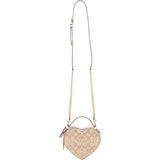 Coach Monogram Heart in Signature Canvas Crossbody Handbag