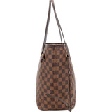 Louis Vuitton Monogram Damier Ebene Canvas Neverfull MM Shoulder Bag