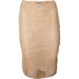 Prada Beige Mesh 2024 Skirt Rock (IT38)