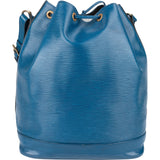 [🔄️B08 / F10] Louis Vuitton Blue Epi Leather Sac Noé Grande Shoulder Bag - vintageandkickz