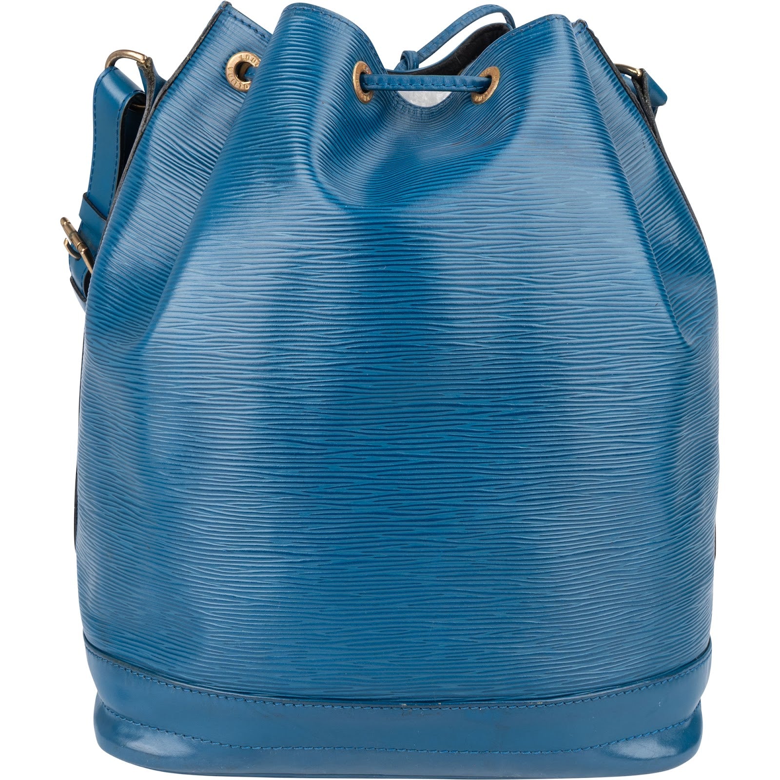 [🔄️B08 / F10] Louis Vuitton Blue Epi Leather Sac Noé Grande Shoulder Bag - vintageandkickz