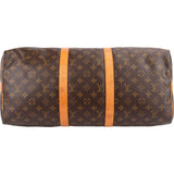 Louis Vuitton Monogram Canvas Keepall 50 Bandoulière Travel Bag
