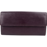 Louis Vuitton Purple Epi Leather Sarah Wallet