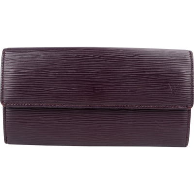 Louis Vuitton Purple Epi Leather Sarah Wallet