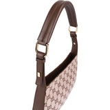 Gucci Monogram GG Canvas Rose Pochette Accessoires Shoulder Bag