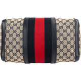 Gucci Monogram GG Canvas Web Boston Handbag