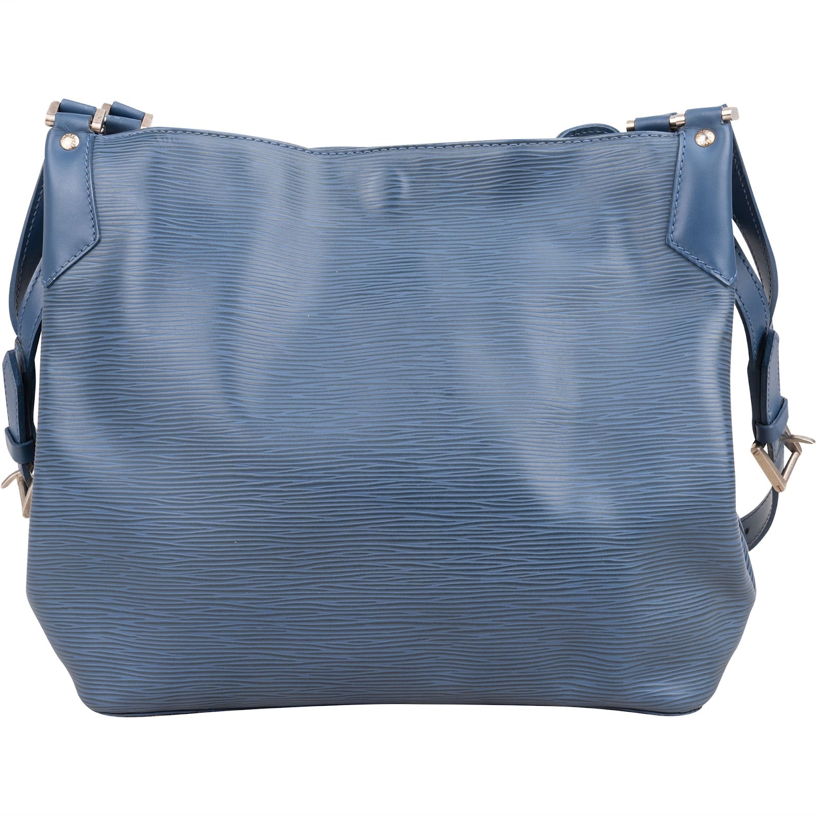 Louis Vuitton Blue Epi Leather Mandara MM Shoulder Bag - vintageandkickz