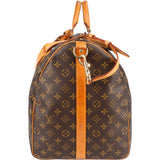 Louis Vuitton Monogram Canvas Keepall 60 Bandoulière Travel Bag