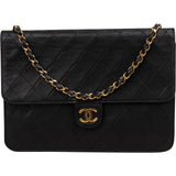 Chanel Quilted Lambskin 24K Gold Single Flap Shoulder Bag