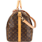 Louis Vuitton Monogram Canvas Keepall 55 Bandoulière Travel Bag