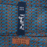Hermès Toyota Chain Link Pattern Silk Tie Krawatte