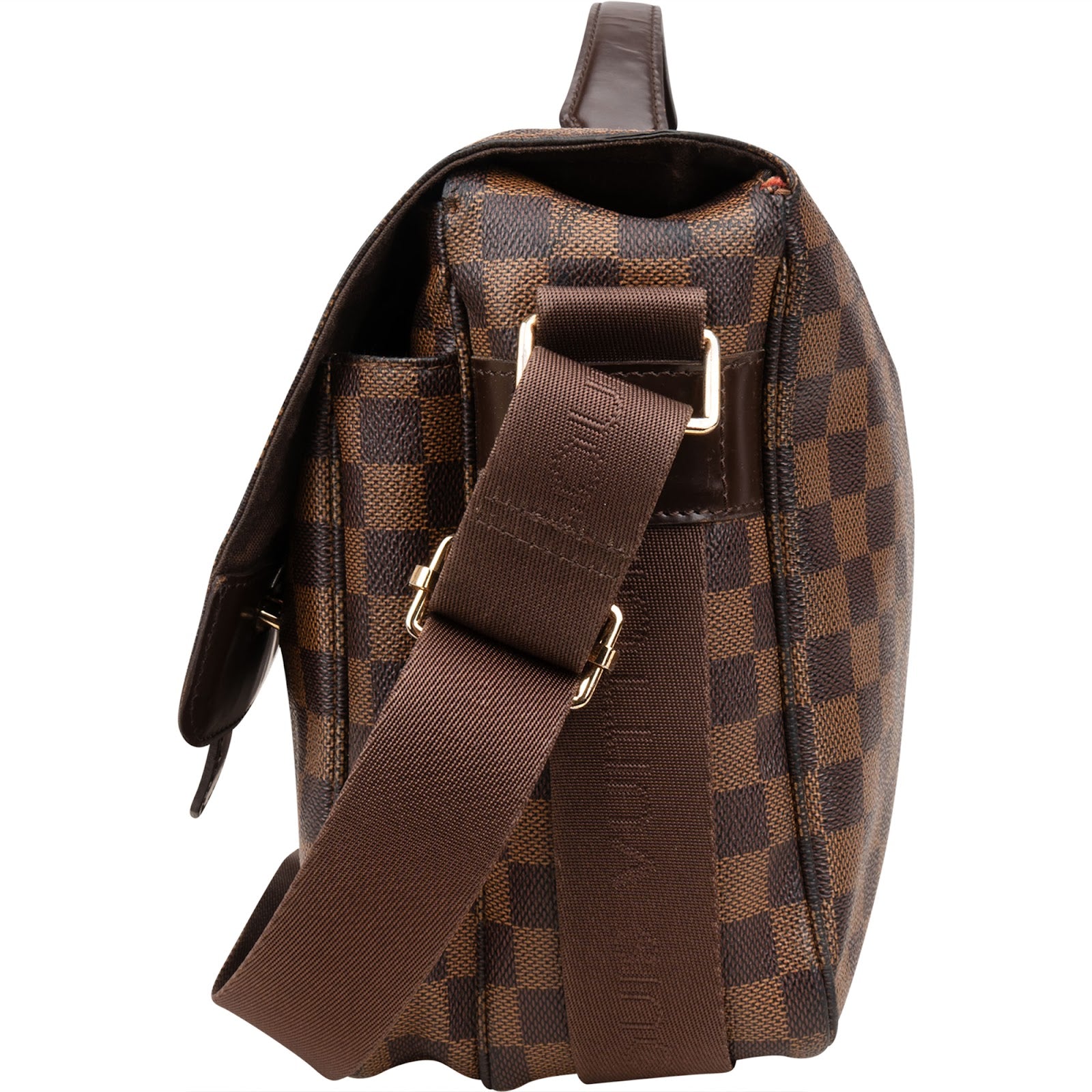 [🔄️B07 / F12] Louis Vuitton Monogram Damier Ebene Canvas Broadway Crossbody Bag - vintageandkickz