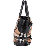 Burberry Nova-Check Monogram Medium Bridle Tote Handbag