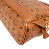 MCM Monogram Visetos Stark Side Studs Small Backpack