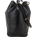 Louis Vuitton Noir Epi Leather Sac Noé Grande Shoulder Bag