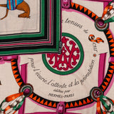 Hermès Paddock Couvertures et Tenues de Sour Carre Silk Scarf Tuch