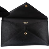 Prada Saffiano Leather Envelope Clutch Wallet