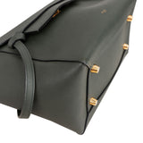 Céline Dark Green Grained Leather Belt Handbag