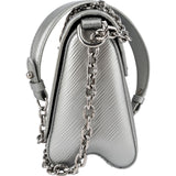 Louis Vuitton Silver Metallic Epi Leather Twist PM Crossbody Bag