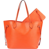 Louis Vuitton Orange Epi Leather Neverfull MM Shoulder Bag - vintageandkickz