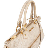 Miu Miu Quilted Nappa Leather Tote Handbag