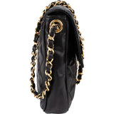 Chanel Quilted Lambskin Vintage CC Single Flap Crossbody Bag