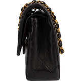 Chanel Quilted Lambskin 24K Gold Medium Double Flap Shoulder Bag