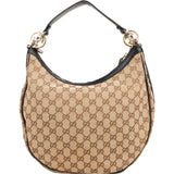 Gucci Monogram GG Canvas Interlocking G Hobo Shoulder Bag