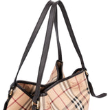 Burberry Nova-Check Haymarket Hobo Shoulder Bag