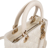 Christian Dior Quilted Leather Cannage Lady Dior Handbag