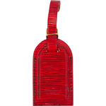 [🔄️B10 / F54] Louis Vuitton Red Epi Leather Luggage Tag - vintageandkickz