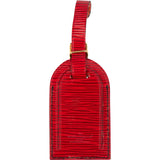[🔄️B10 / F54] Louis Vuitton Red Epi Leather Luggage Tag - vintageandkickz