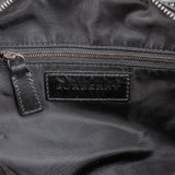 Burberry Quilted Patent Leather Heymarket Check Tote Shoulder Bag