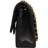 Chanel Quilted Lambskin 24K Gold Medium Double Flap Shoulder Bag