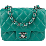 Chanel Quilted Lambskin Mini Rectangular Single Flap Crossbody Bag