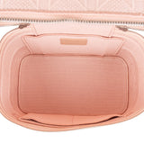 Christain Dior Cannage Embroidered Fabric DiorTravel Vanity Case Handbag